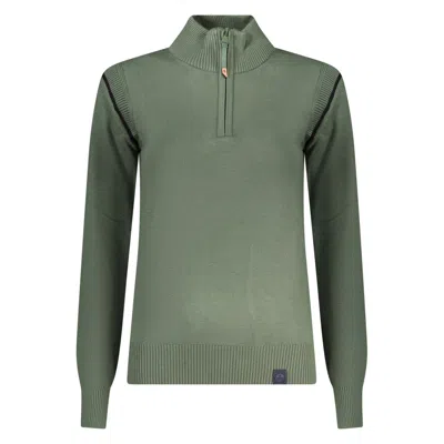 North Sails Half-zip Ribbed-trim Sweater In Green