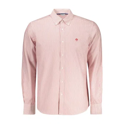 North Sails Striped Button-down Shirt In Pink