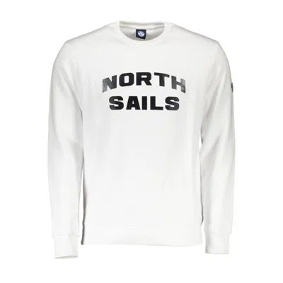 North Sails White Cotton Men Sweater