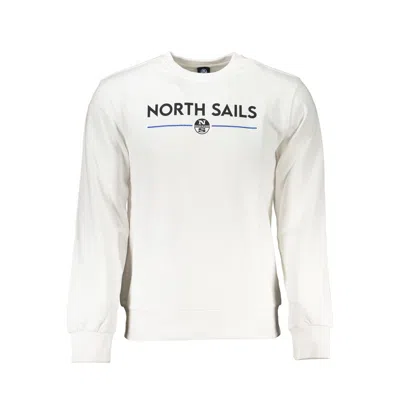 NORTH SAILS NORTH SAILS WHITE COTTON MEN'S SWEATER