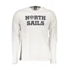North Sails Sleek White Cotton T-shirt With Stylish Print