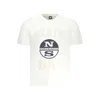 North Sails White Cotton Men Tshirt
