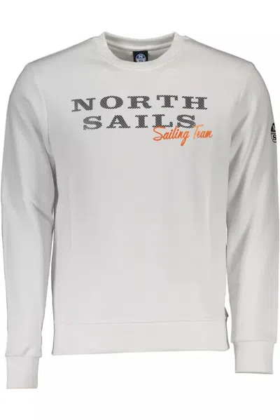 North Sails White Cotton Sweater In Gray