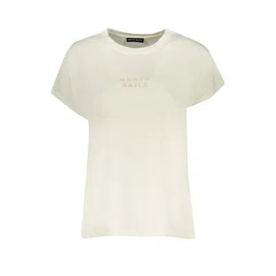 North Sails Embroidered Crew Neck T-shirt In White