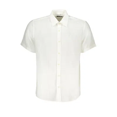 North Sails Short-sleeve Linen Shirt In Multi