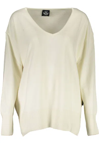 North Sails V-neck Sweater In Neutral