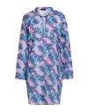 North Sails Woman Short Dress Turquoise Size Xxxs Cotton In Blue