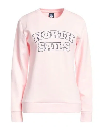 North Sails Woman Sweatshirt Pink Size L Cotton, Polyester