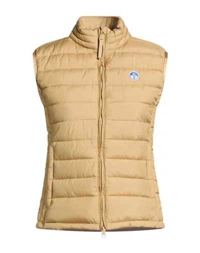 North Sails Woman Vest Sand Size Xs Polyester In Neutral