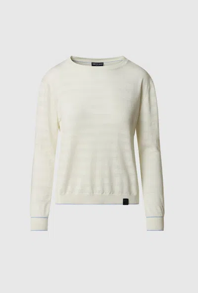North Sails Women's Striped Mesh White In Other
