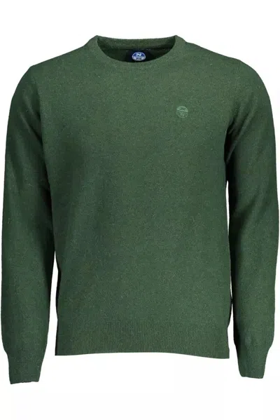 North Sails Wool Blend Embroide Men's Sweater In Green