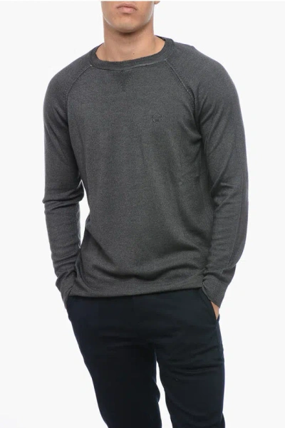 North Sails Wool Crewneck Sweater In Grey