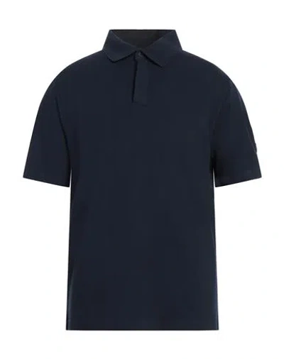 North Sails X Maserati Man Polo Shirt Midnight Blue Size S Cotton, Elastane