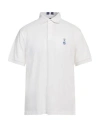 North Sails X Maserati Man Polo Shirt White Size Xl Cotton, Elastane