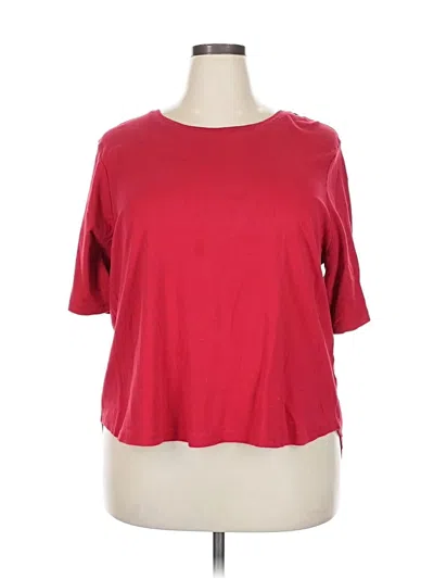 Pre-owned North Style 3/4 Sleeve T-shirt In Red