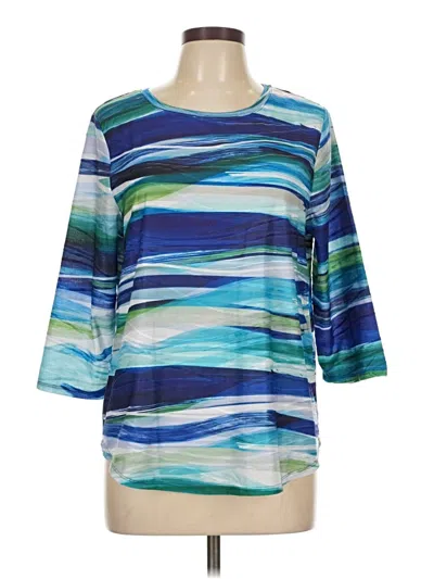 Pre-owned North Style 3/4 Sleeve T-shirt In Blue