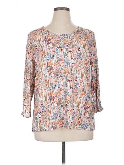 Pre-owned North Style 3/4 Sleeve T-shirt In White