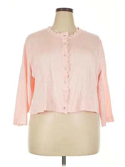 Pre-owned North Style Cardigan Sweater In Pink