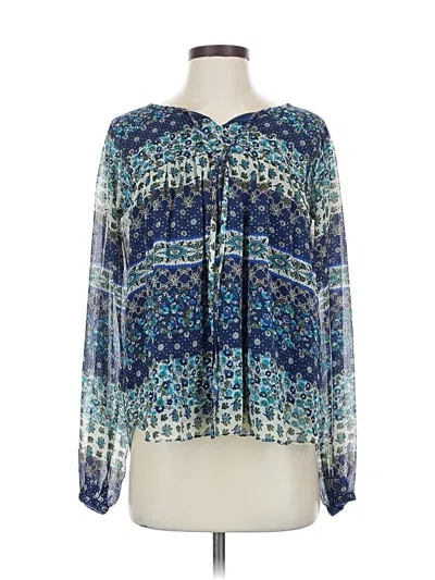 Pre-owned North Style Long Sleeve Blouse In Blue