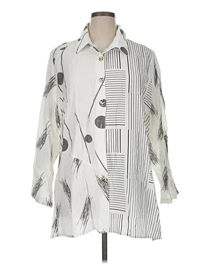 Pre-owned North Style Long Sleeve Polo Shirt In Silver