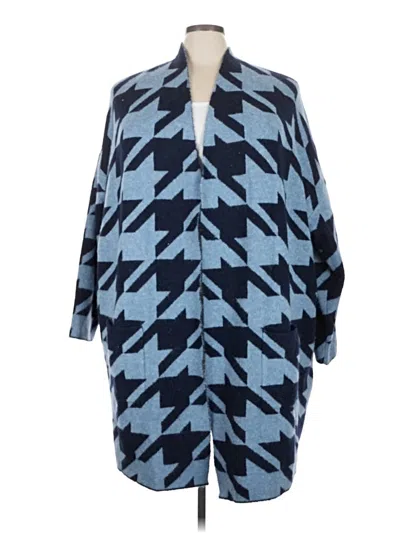 Pre-owned North Style Poncho In Blue