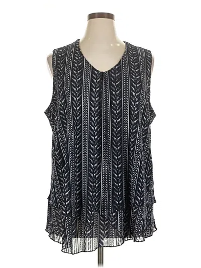 Pre-owned North Style Sleeveless Blouse In Black