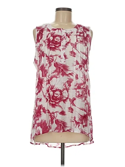 Pre-owned North Style Sleeveless Blouse In Burgundy