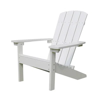 Northbeam Lakeside Faux Wood Adirondack Chair, White