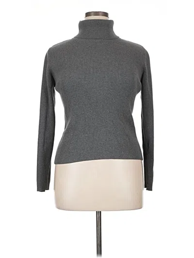 Pre-owned Northcrest Long Sleeve Turtleneck In Gray