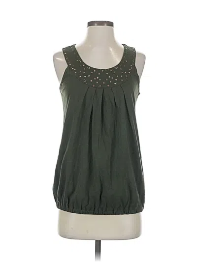 Pre-owned Northcrest Sleeveless Blouse In Green