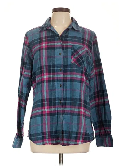 Pre-owned Northeast Outfitters Long Sleeve Button Down Shirt In Blue