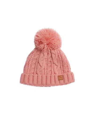 Northern Classics Unisex Cable Knit Pom-pom Hat In New England Red