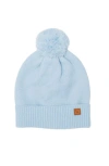 Northern Classics Knit Winter Hat With Knit Pom In Blue