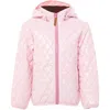 Northern Classics Shiny Quilted Puffer Jacket In Pink
