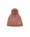 Northern Classics Unisex Cable Knit Pom Pom Hat - Adult In Cocoa Brown