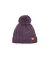 Northern Classics Unisex Cable Knit Pom Pom Hat - Adult In Dusty Purple