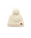 Northern Classics Unisex Cable Knit Pom Pom Hat - Adult In Winter White