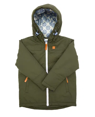 Northern Classics Unisex Insulated Waterproof Winter Ski Jacket - Baby, Little Kid, Big Kid In Olive Green