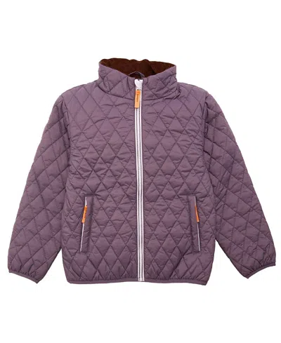 Northern Classics Kids' Unisex Quilted Puffer Jacket In Dusty Purple