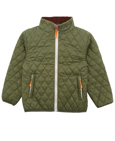 Northern Classics Kids' Unisex Quilted Puffer Jacket In Olive Green