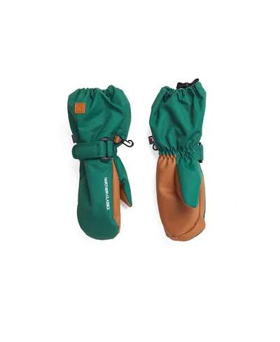 Northern Classics Unisex Waterproof Ski Mittens - Baby, Little Kid, Big Kid In Pine Green