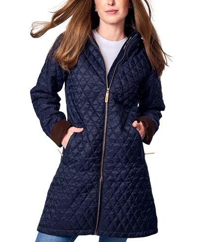 Northern Classics Women's Quilted Puffer Jacket In Blue