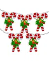 Northern Lights Dnu Unprofitable Northlight 10-count Candy Cane Christmas Light Set - 6ft White Wire In Multi