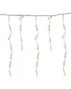 Northern Lights Dnu Unprofitable Northlight 100 Count Opaque Gold Mini Icicle Christmas Lights - 3.5ft White Wire In Gold