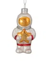Northern Lights Dnu Unprofitable Northlight 3.5in White And Gold Glass Astronaut Christmas Ornament In White