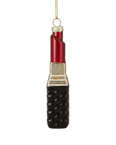 NORTHERN LIGHTS DNU UNPROFITABLE NORTHLIGHT 4.75IN RED LIPSTICK GLASS CHRISTMAS ORNAMENT