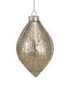 Northern Lights Dnu Unprofitable Northlight 5in Gold Mercury Glass Finial Christmas Ornament In Gold