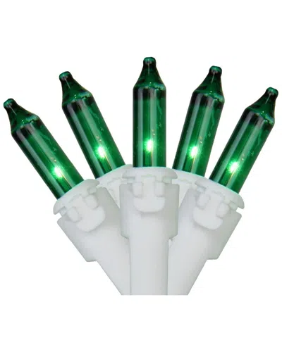 Northern Lights Northlight 100-count Green Mini Christmas Light Set 20.25ft White Wire