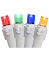 Northern Lights Northlight 100-count Multi Color Led Wide Angle Christmas Icicle Lights - 5.5ft White Wire In Multi