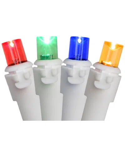 Northern Lights Northlight 100-count Multi Color Led Wide Angle Christmas Icicle Lights - 5.5ft White Wire